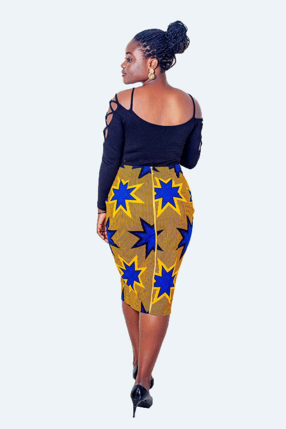 Aberash African Prints Midi Skirt