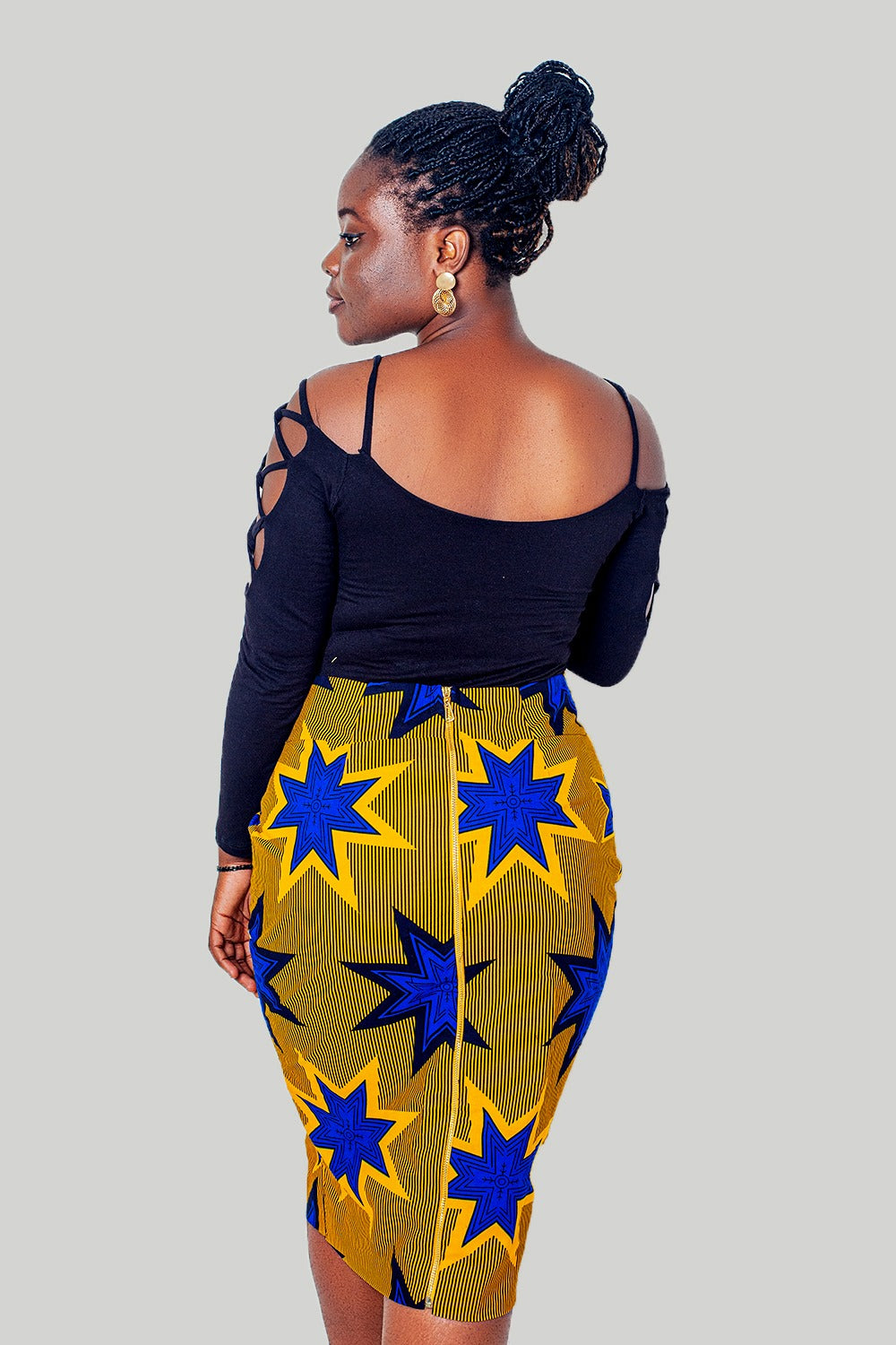 Aberash African Prints Midi Skirt
