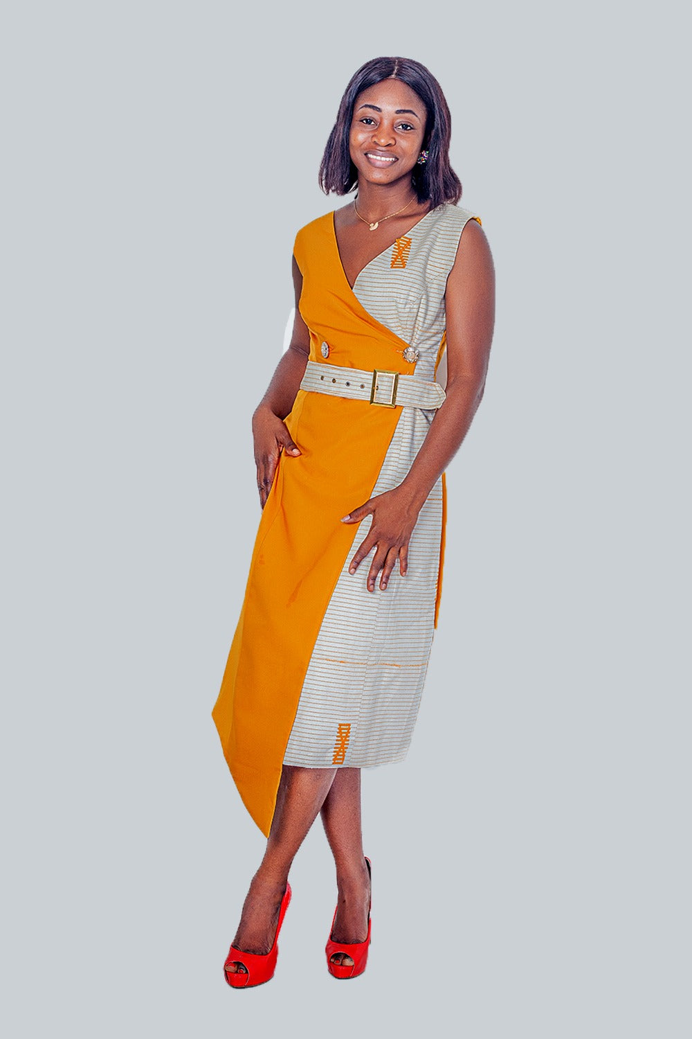 Makena Assymetric Sleeveless Dress