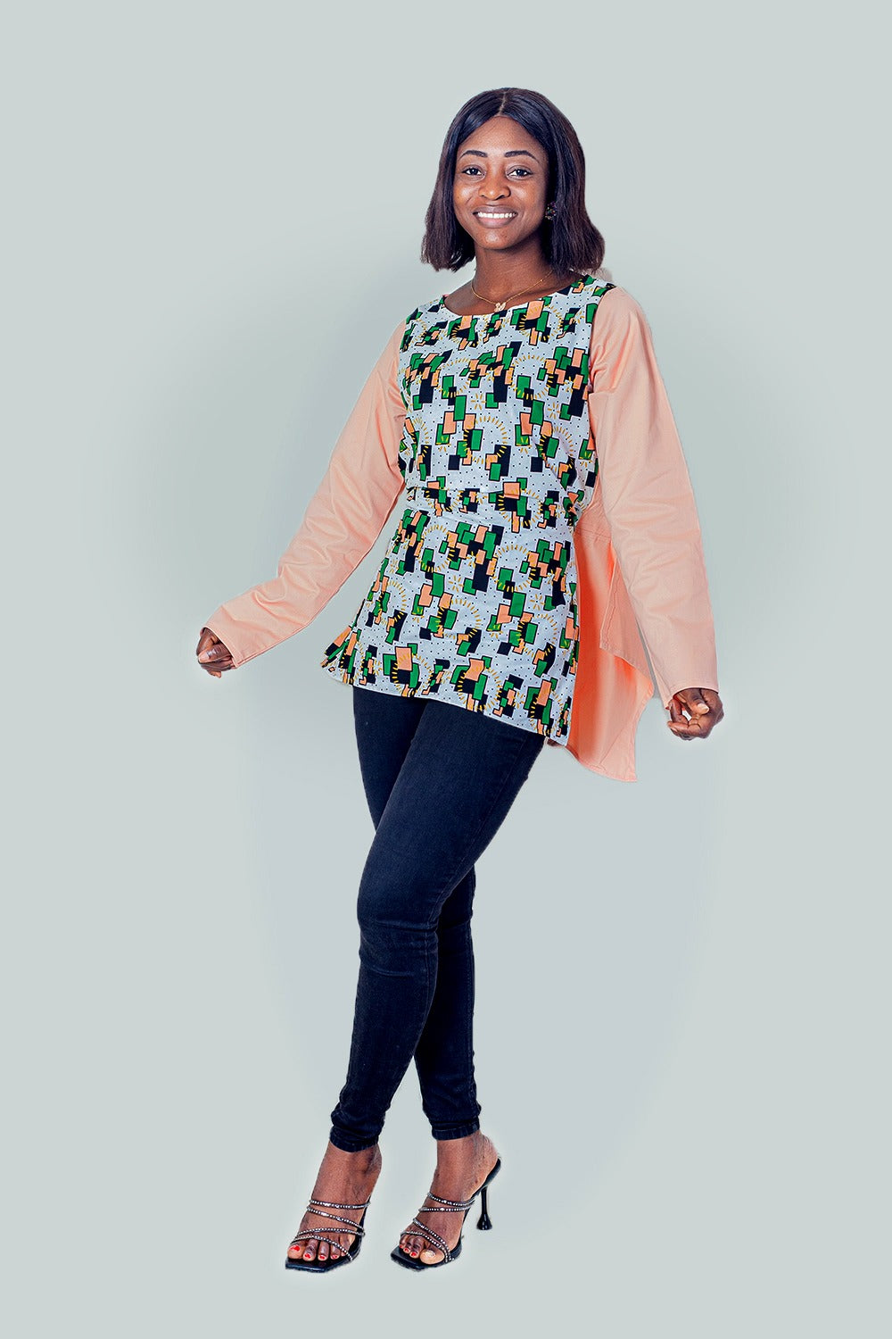 Michelle African Prints Butterfly Top