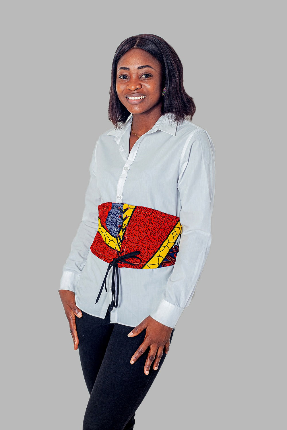 Francine African Prints Laced Belt