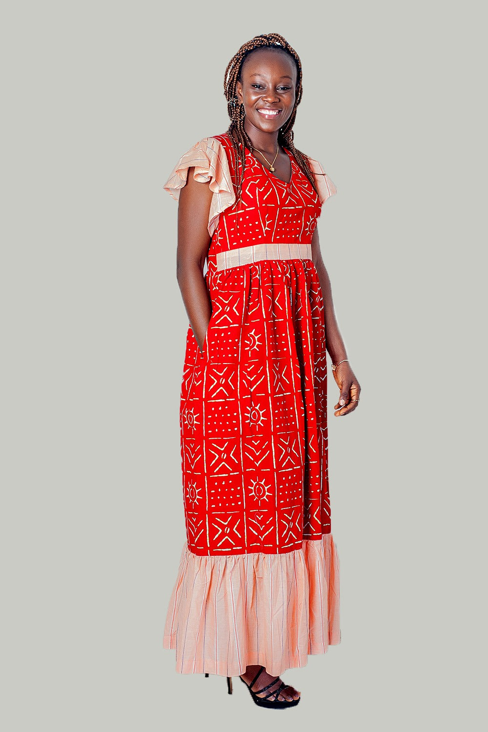 Nia African Prints Maxi Dress