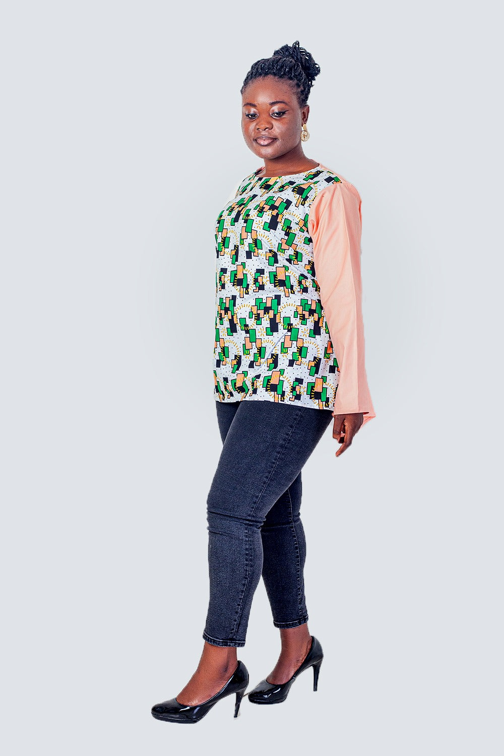 Michelle African Prints Butterfly Top
