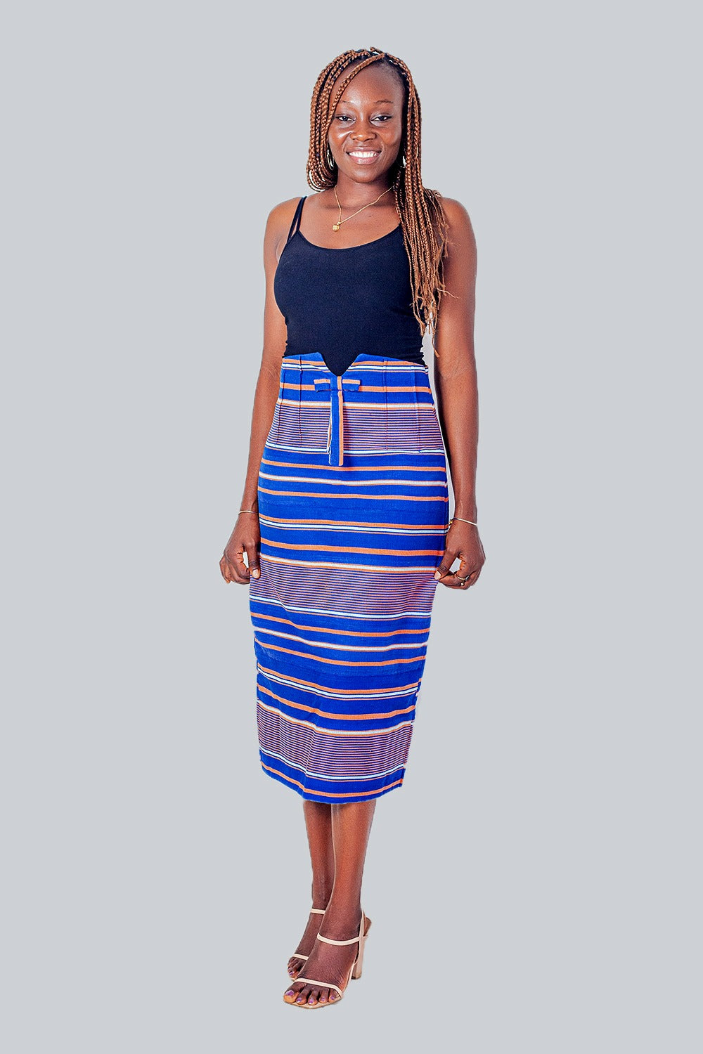 Chloe African Prints Midi Skirt